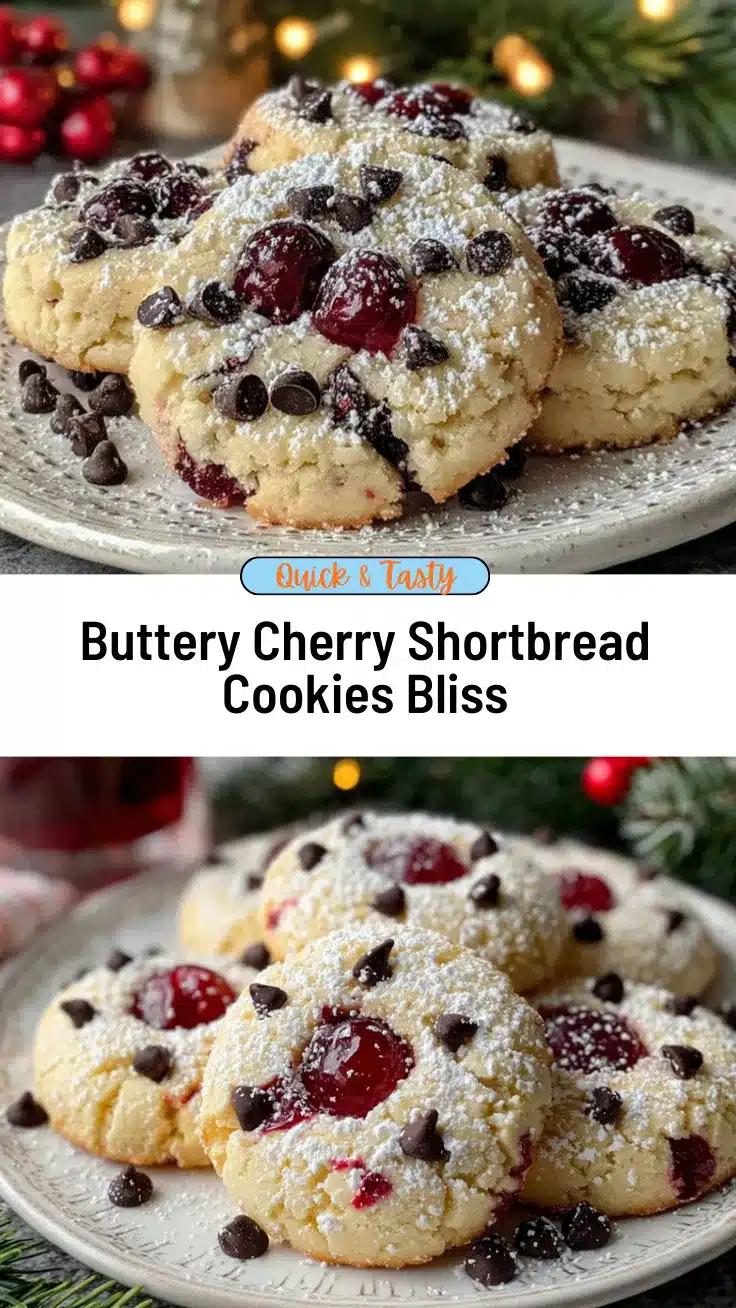 classic cherry shortbread cookies recipe