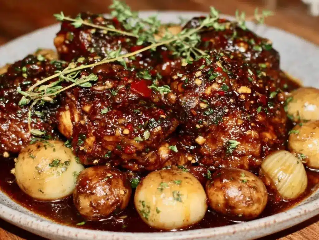 classic coq au vin recipe - featured image