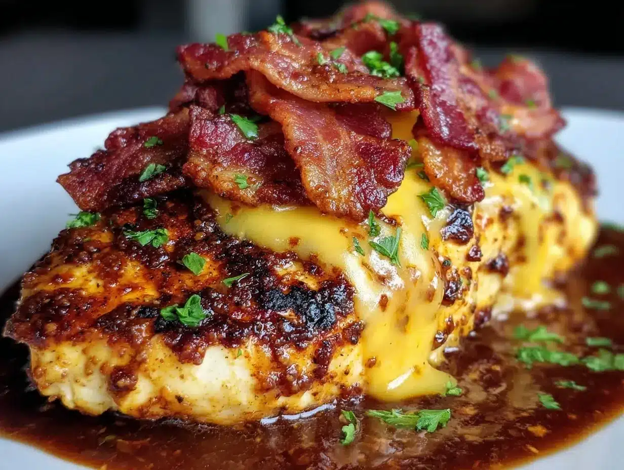 Cowboy BBQ Bacon Cheddar Chicken preparation steps