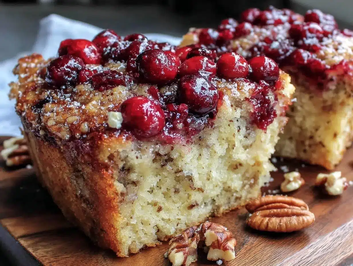 cranberry walnut coffee cake preparation steps
