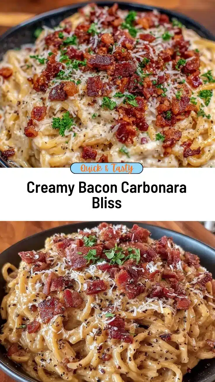 creamy bacon carbonara pasta recipe