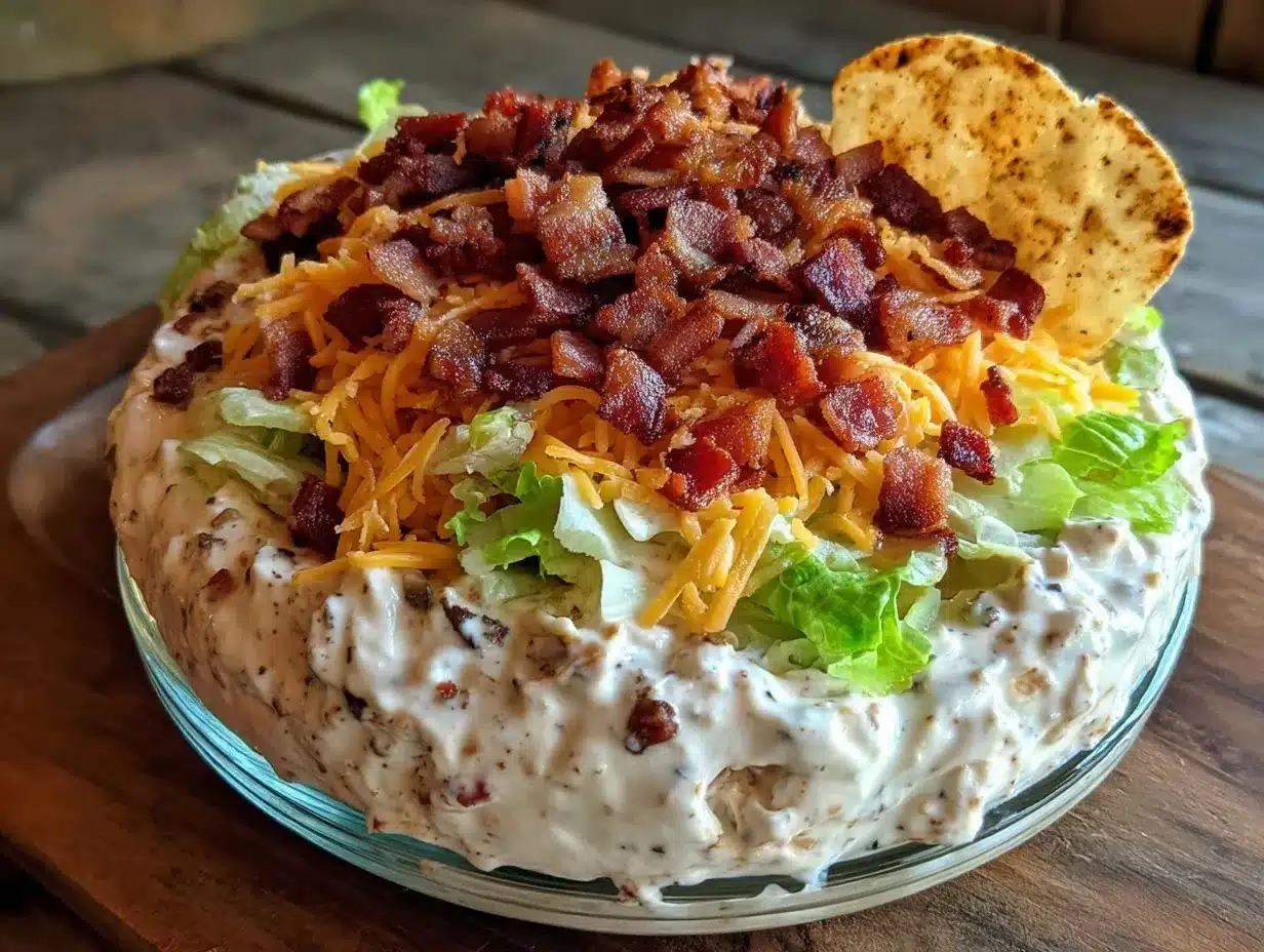 creamy BLT dip preparation steps