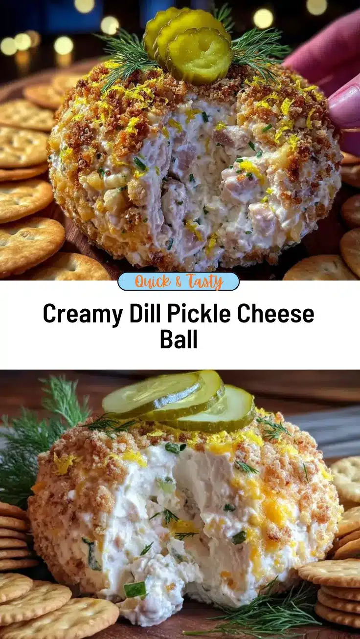creamy dill pickle cheese ball recipe