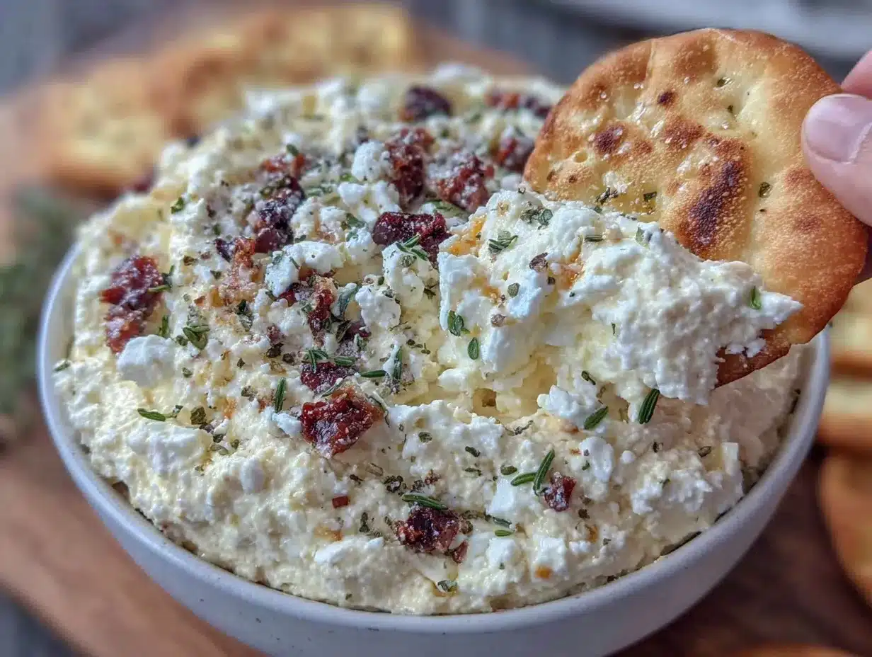 creamy grinder feta dip preparation steps