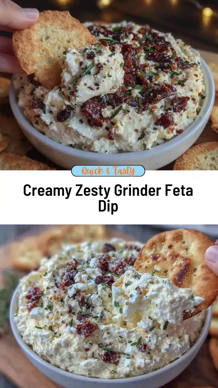 creamy grinder feta dip recipe