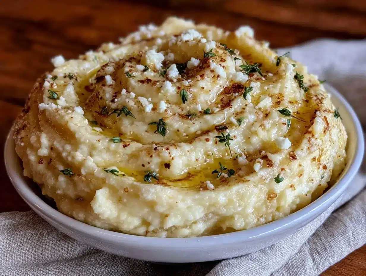 creamy Parmesan polenta preparation steps