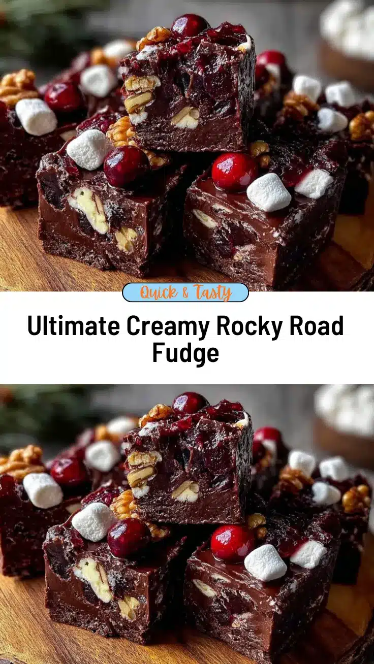 creamy rocky road fudge recipe