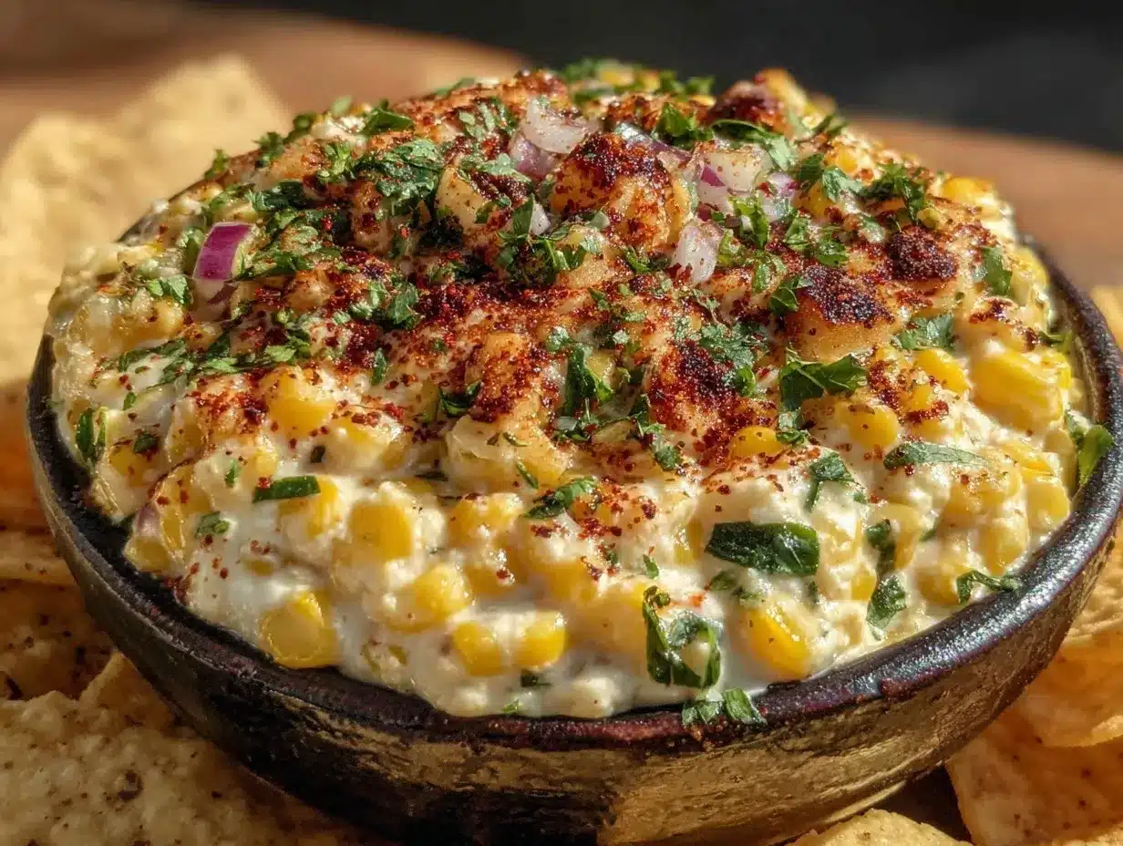 creamy street corn dip preparation steps
