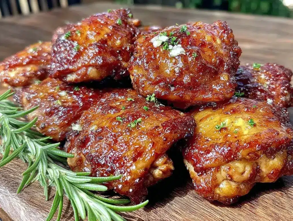 crispy air fryer chicken thighs - featured image