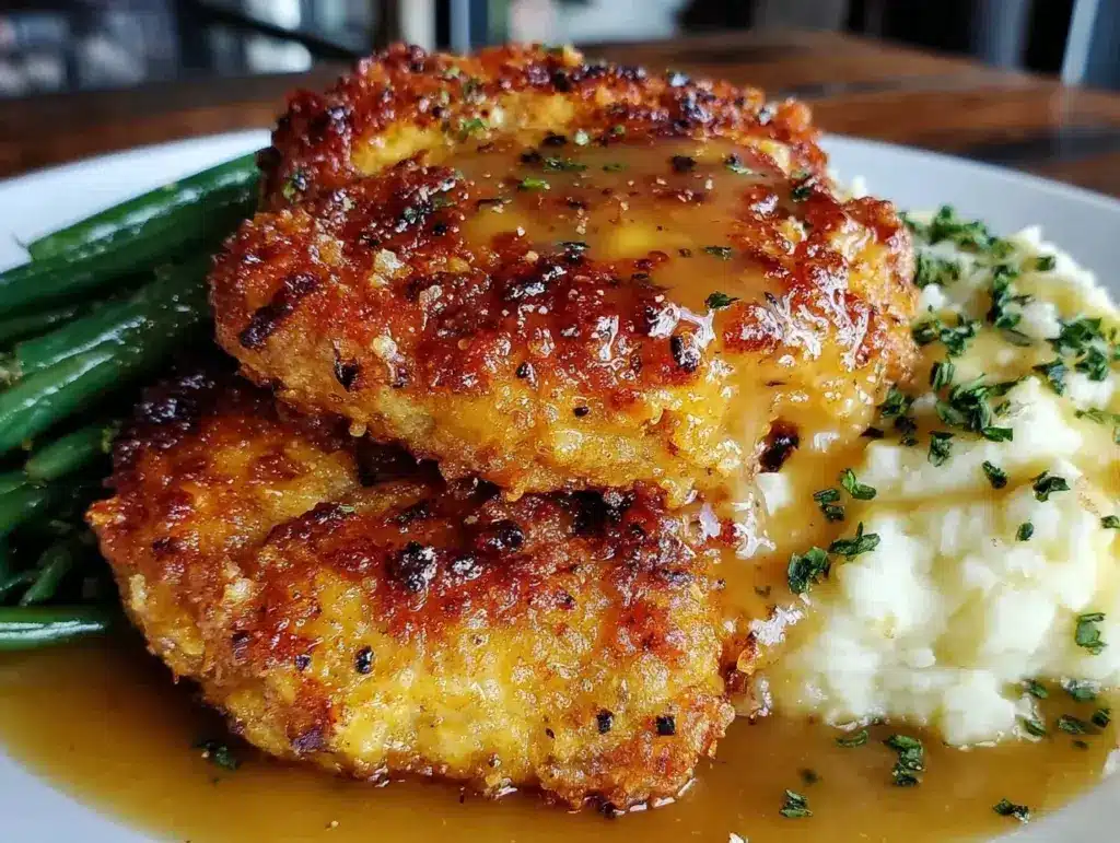crispy country fried chicken dinner - featured image