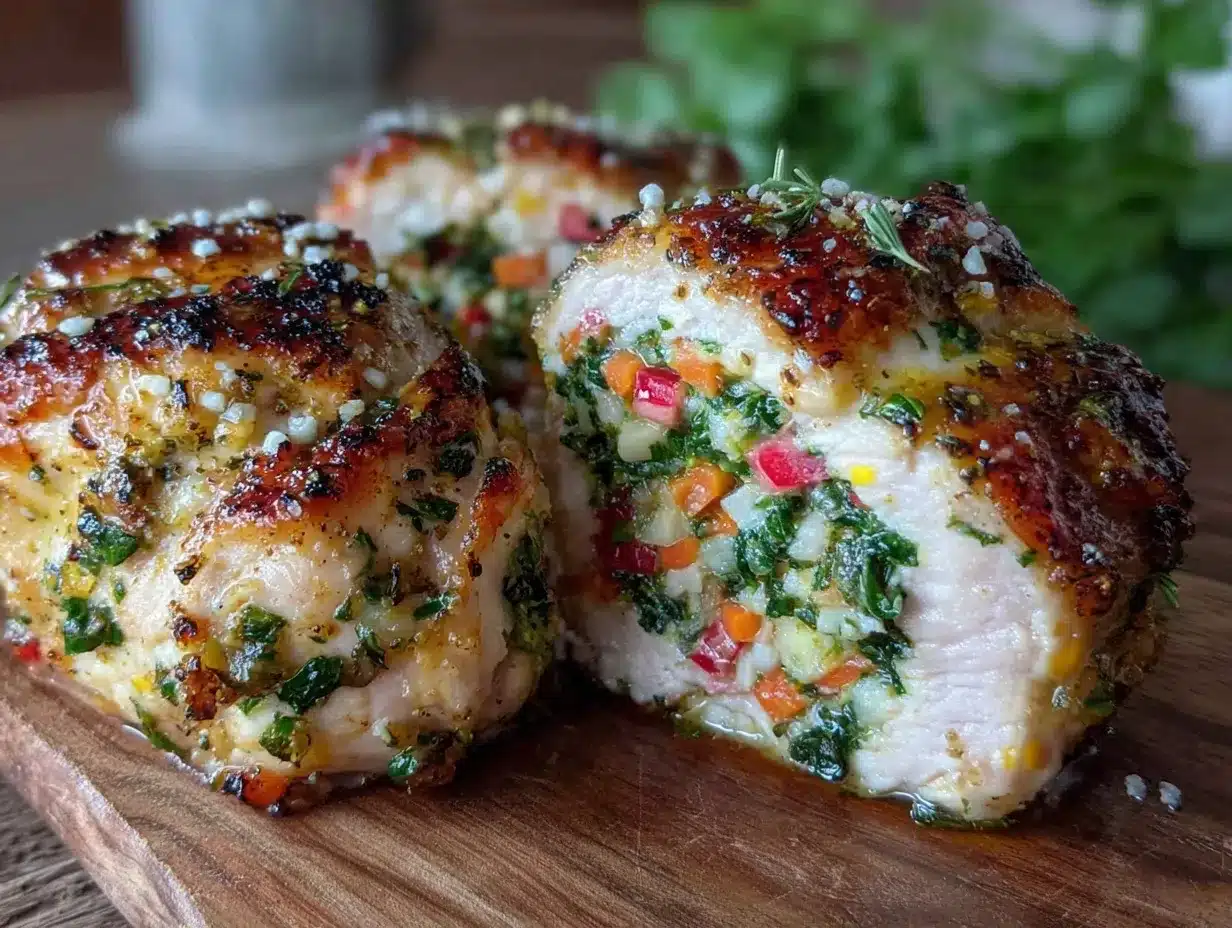 crispy healthy air fryer veggie-stuffed chicken rolls preparation steps