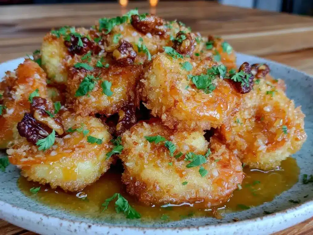 crispy honey walnut shrimp - featured image