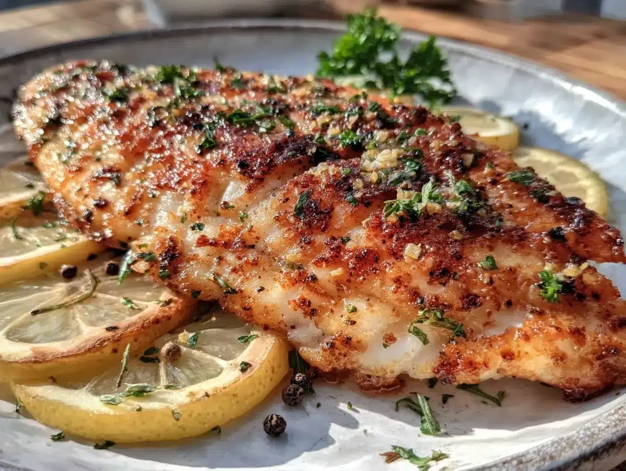 crispy lemon pepper baked tilapia preparation steps