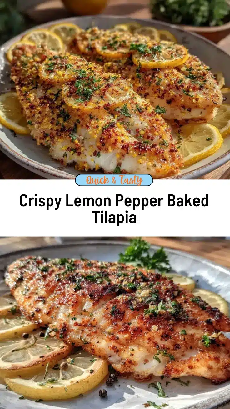 crispy lemon pepper baked tilapia recipe