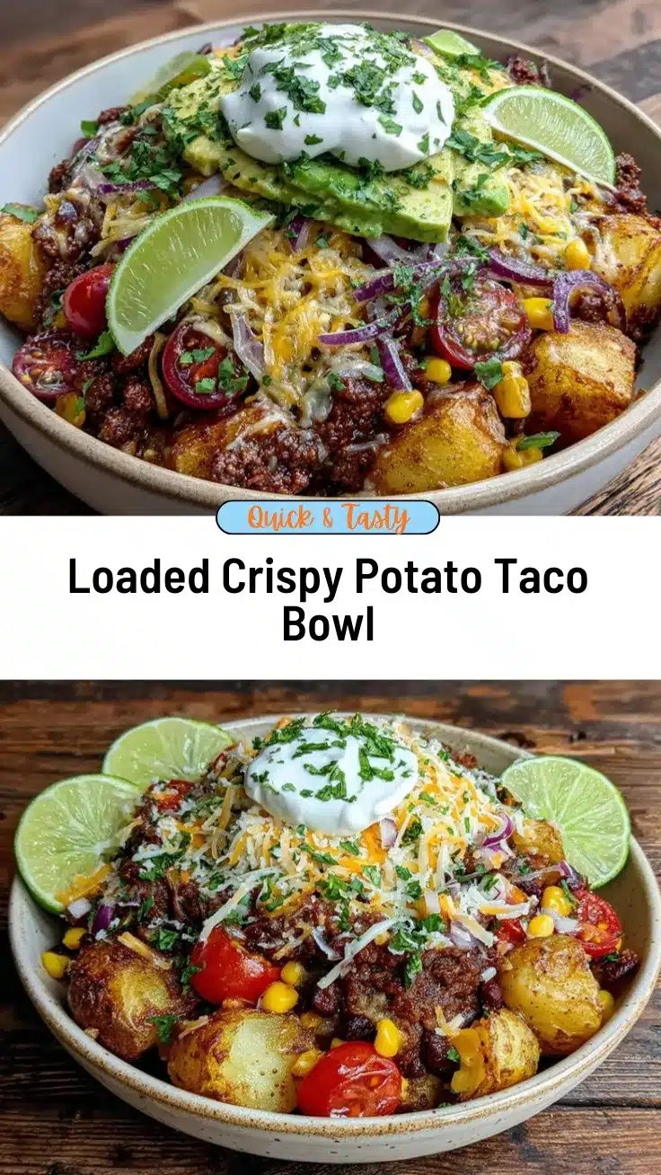 crispy potato taco bowl recipe