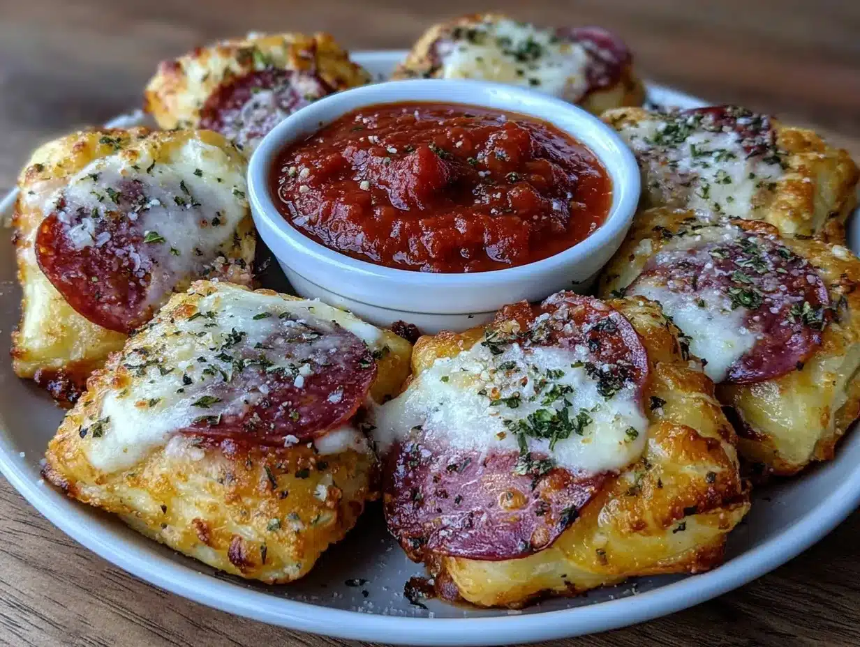 crispy puff pastry pizza bites preparation steps