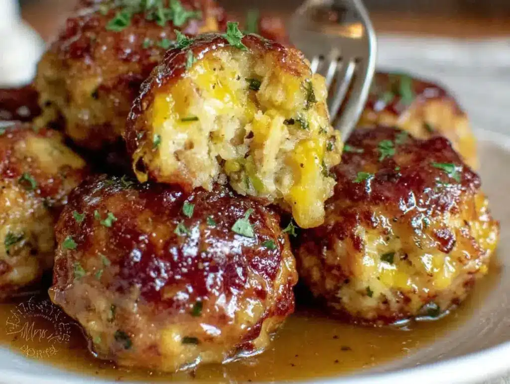 crispy stuffing balls - featured image