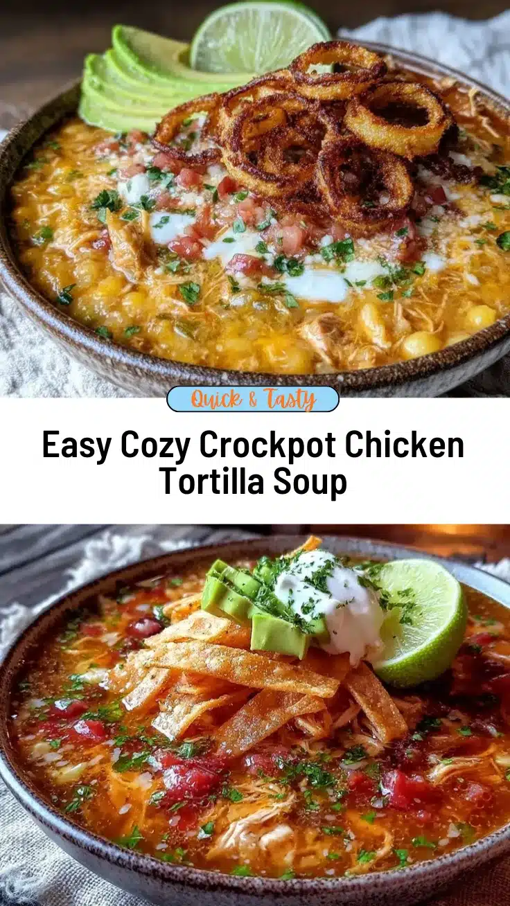 crockpot chicken tortilla soup recipe