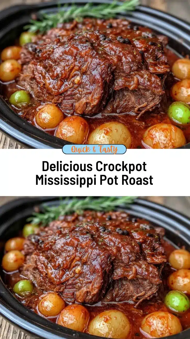 crockpot Mississippi pot roast recipe