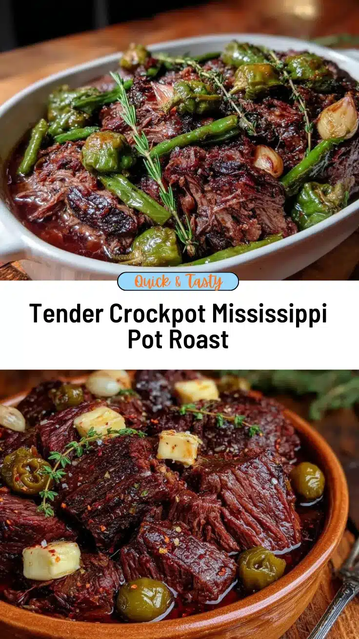 Crockpot Mississippi Pot Roast recipe