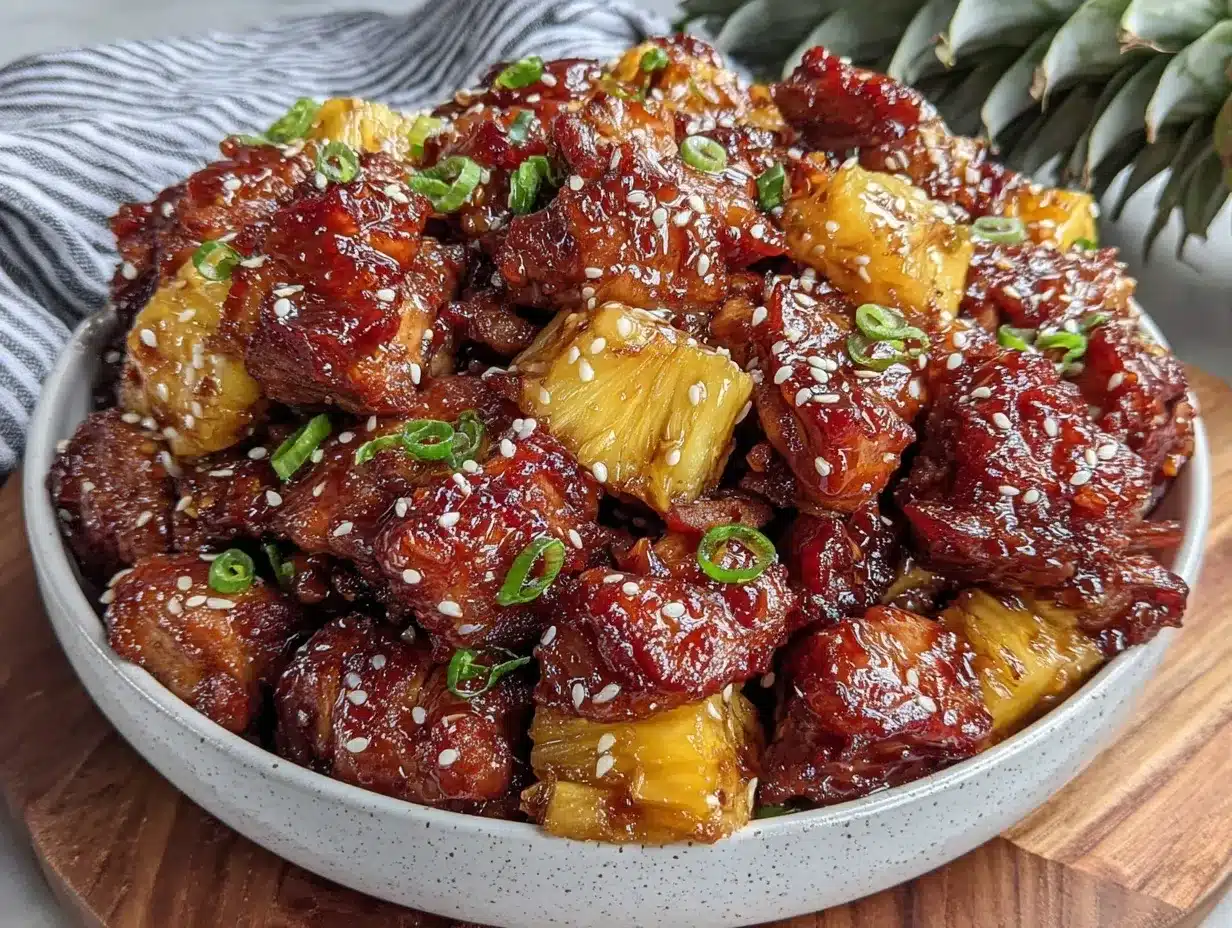 crockpot teriyaki chicken with pineapple preparation steps