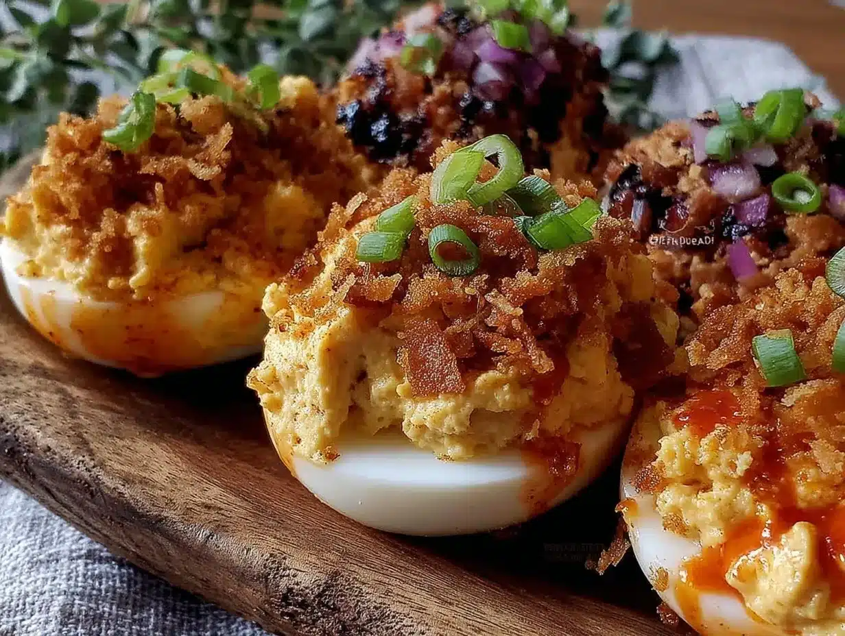 deviled eggs three ways preparation steps