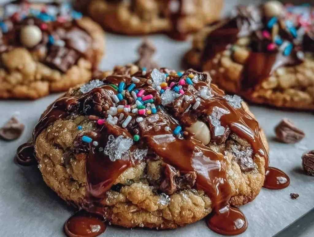 Dr. Seuss Rainbow Drizzle Cookie Clusters - featured image