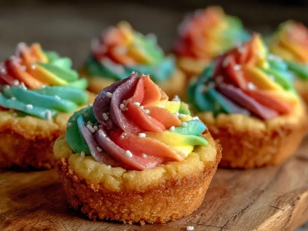 Dr. Seuss Rainbow Frosting Cookie Swirl Cups - featured image