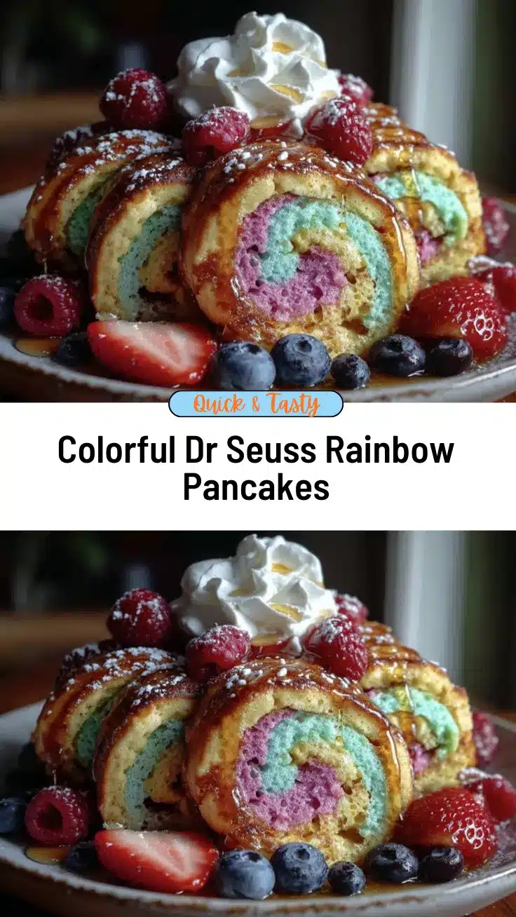 dr seuss rainbow windmill pancakes recipe