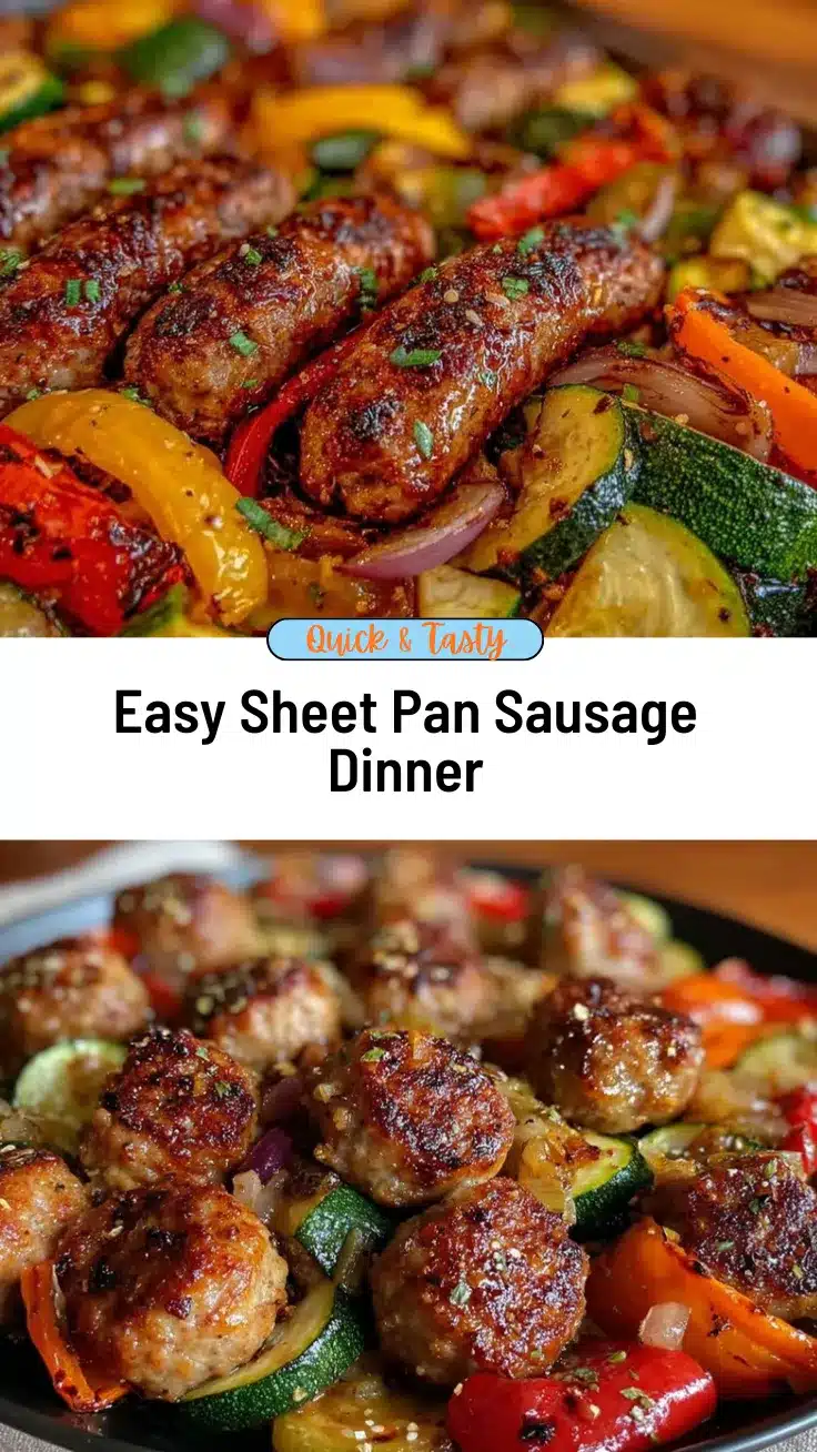 easy sheet pan sausage and vegetables dinner recipe