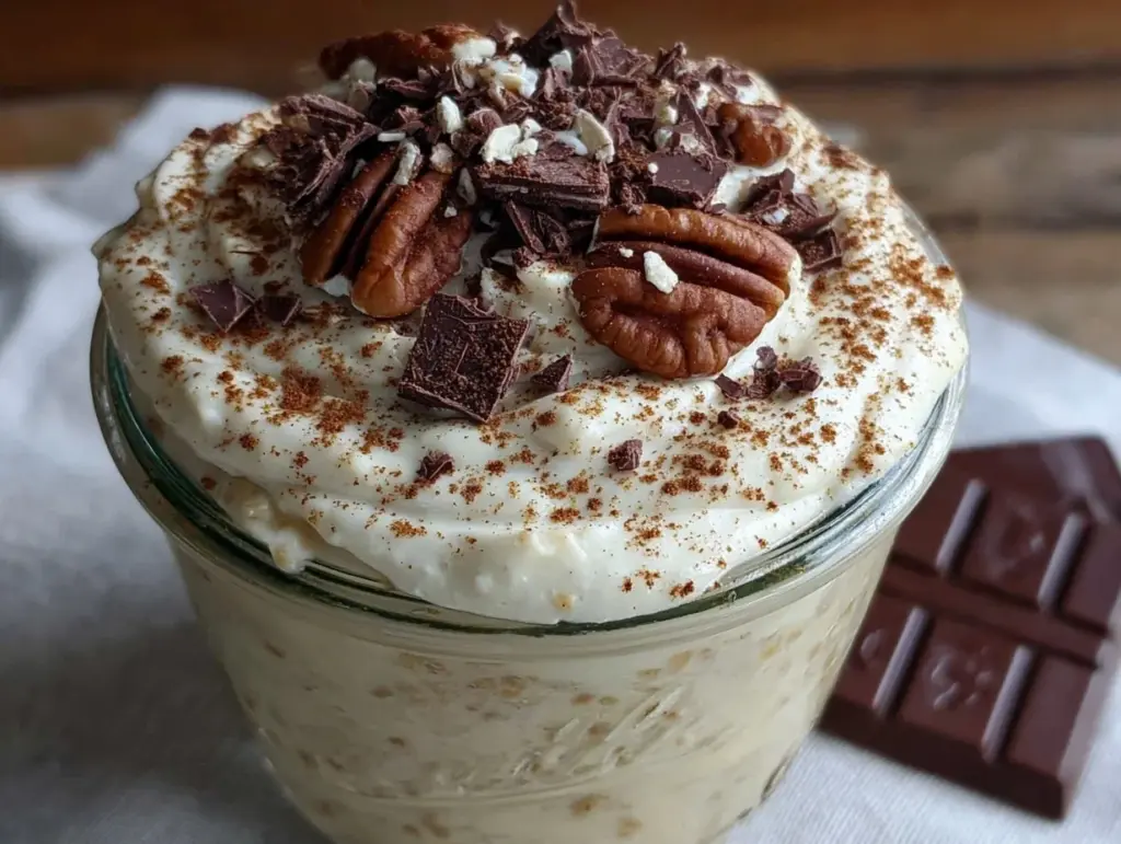 eggnog overnight oats recipe - featured image