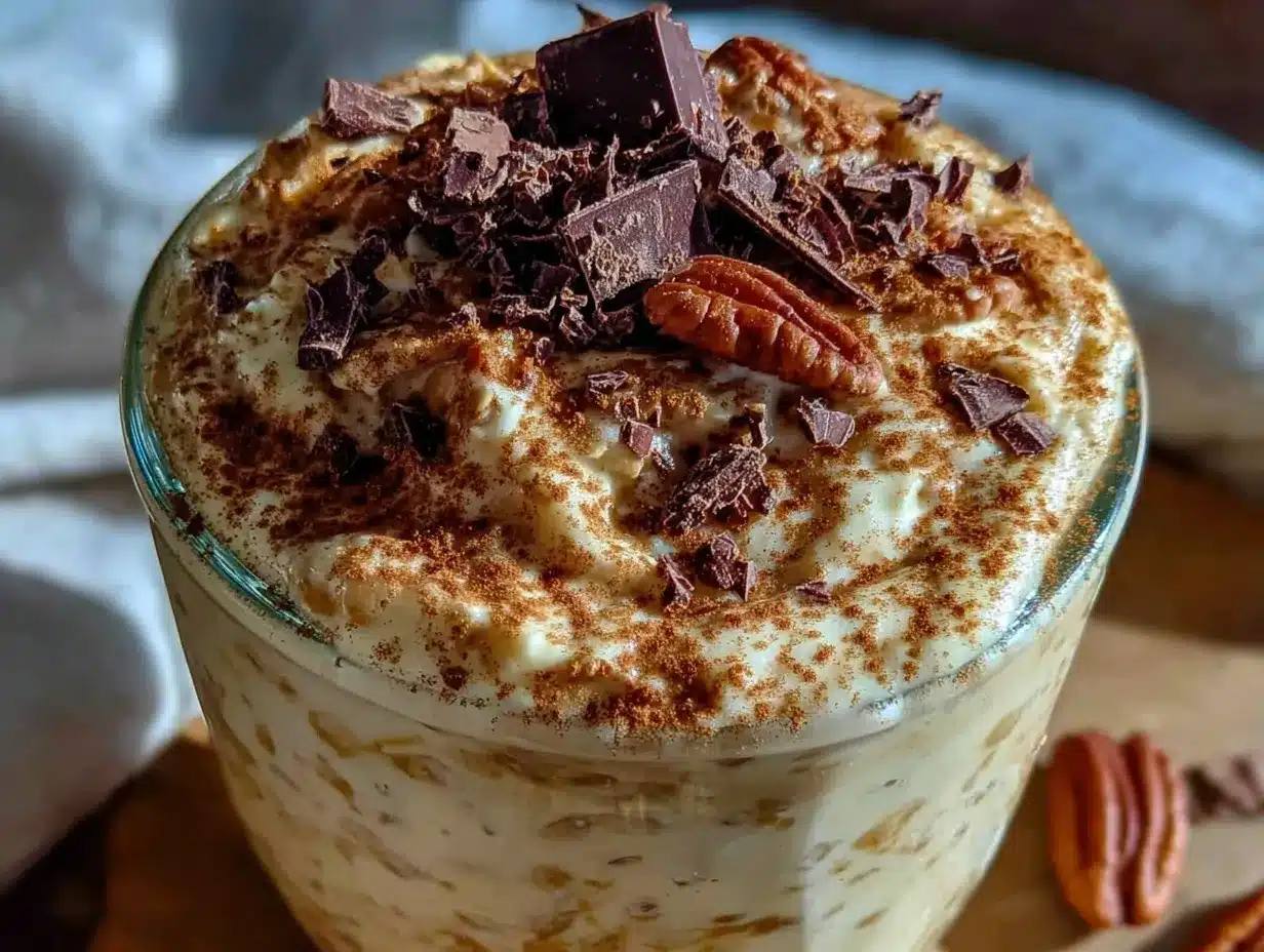 eggnog overnight oats recipe preparation steps