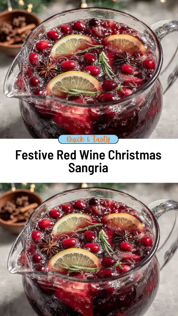 festive christmas sangria recipe