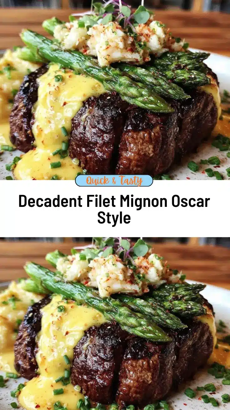 filet mignon oscar style recipe
