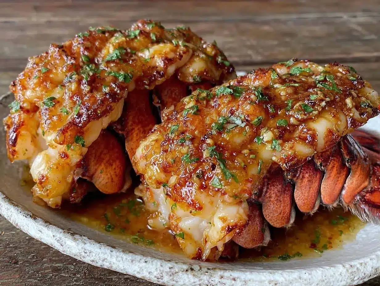 garlic butter lobster tails for two preparation steps