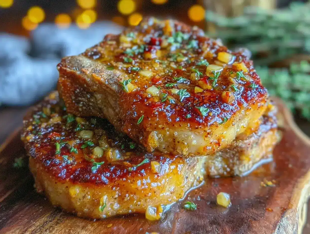 garlic butter pork chops preparation steps