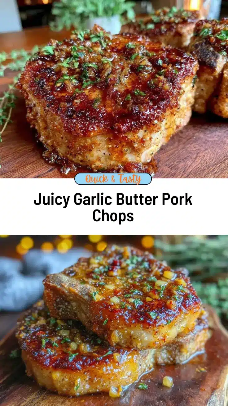 garlic butter pork chops recipe