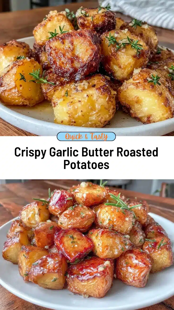garlic butter roasted potatoes recipe