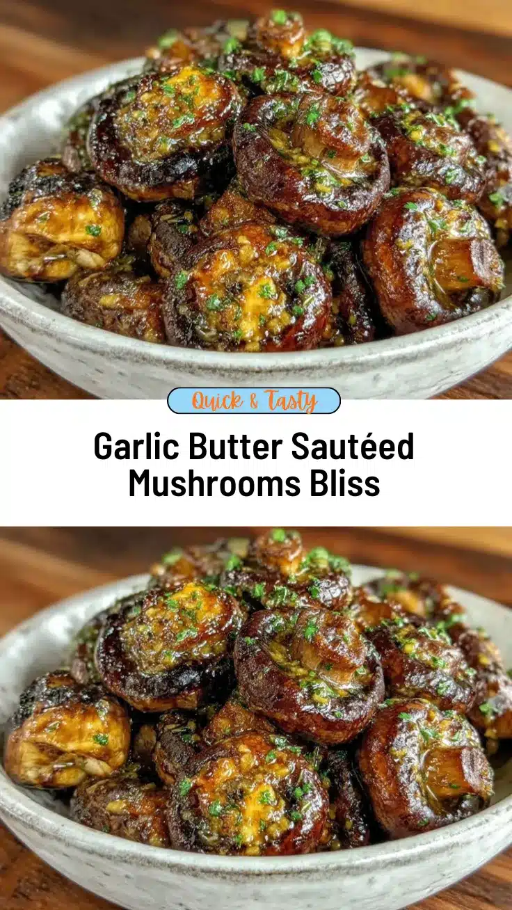 garlic butter sautéed mushrooms recipe