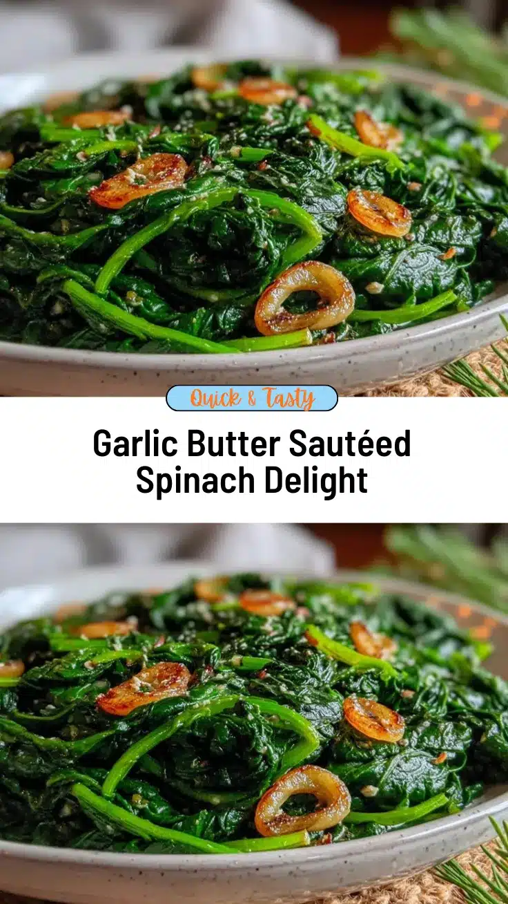 garlic butter sautéed spinach recipe