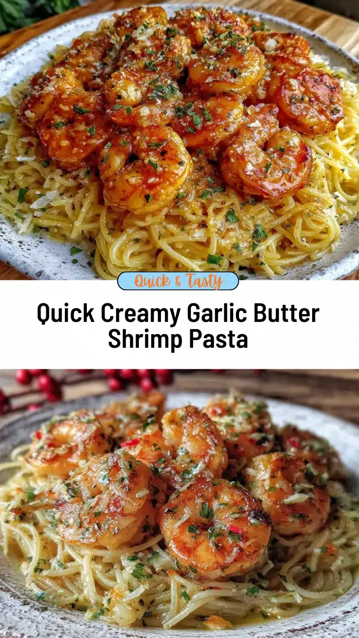 garlic butter shrimp pasta recipe