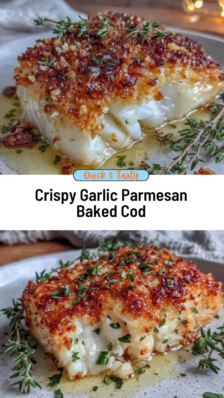 garlic parmesan baked cod recipe
