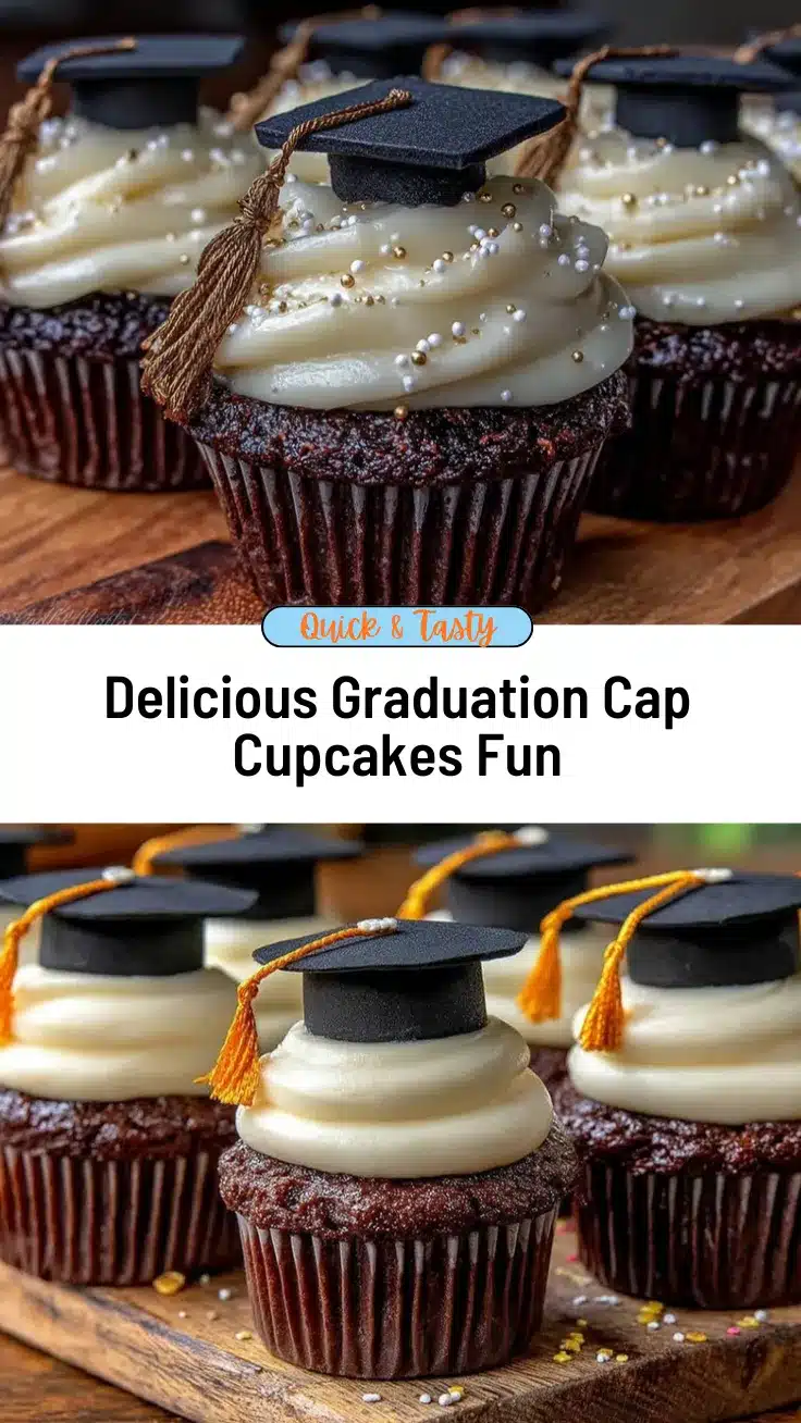graduation cap cupcakes recipe