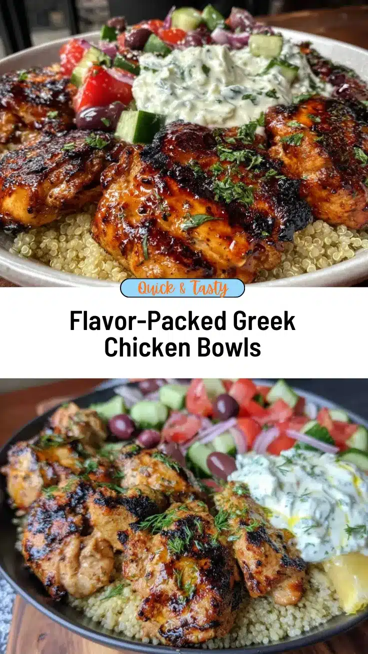 Greek chicken bowls recipe