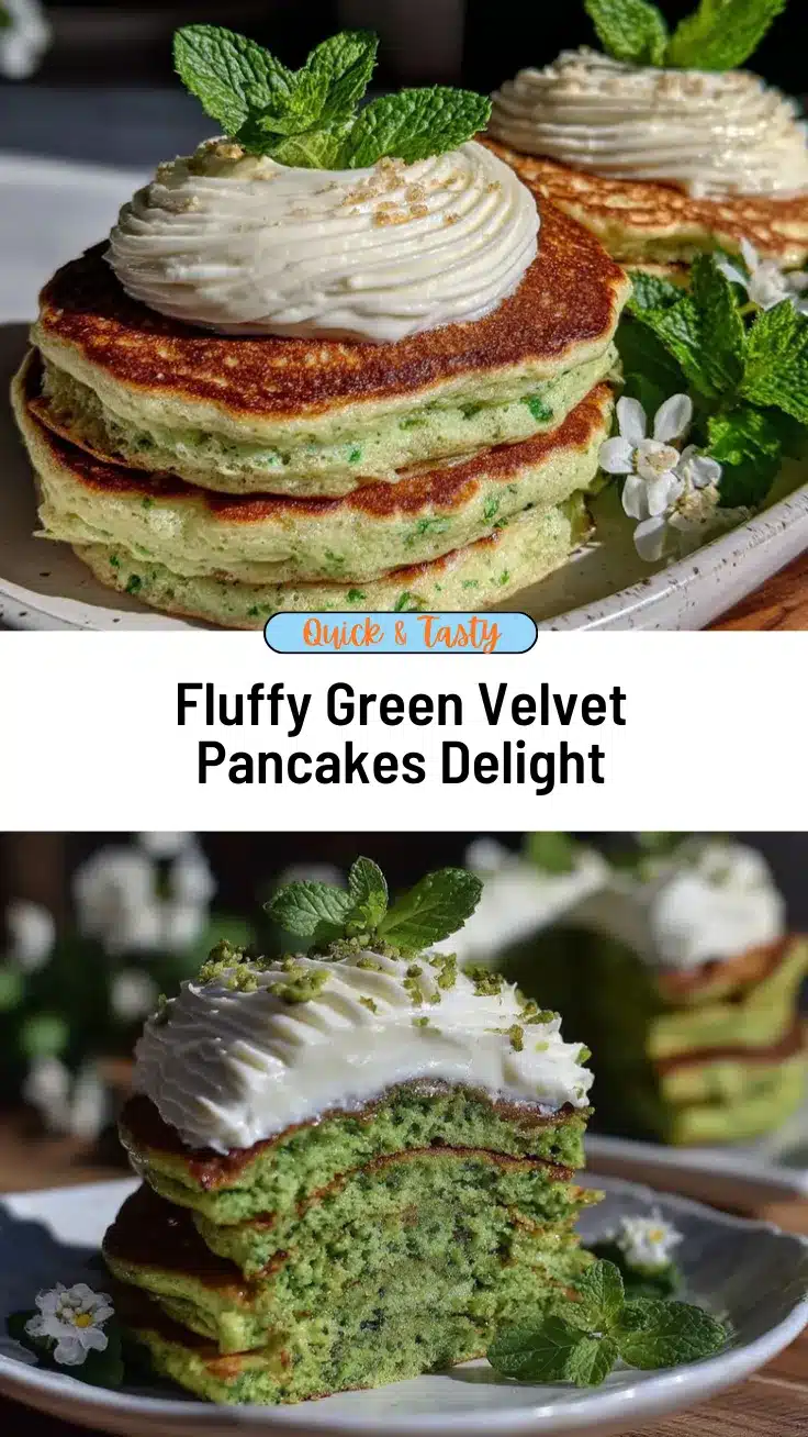 green velvet pancakes recipe
