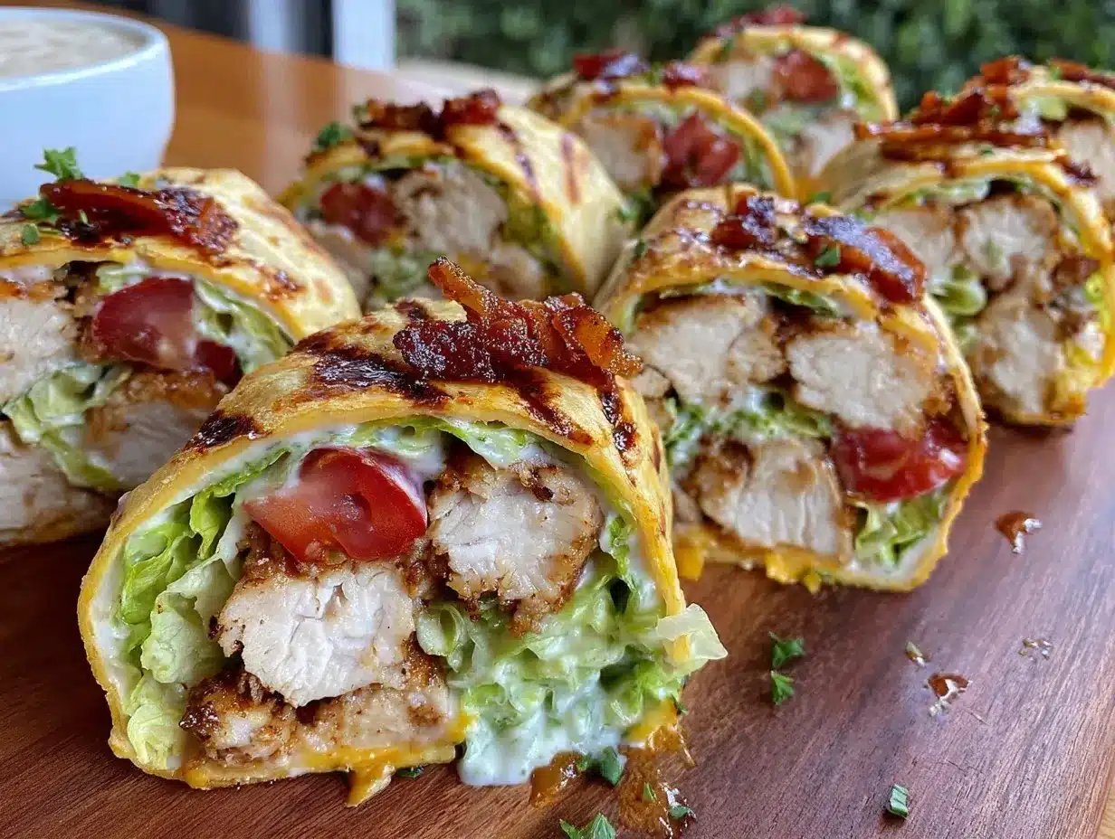 healthy chicken ranch wrap bites preparation steps