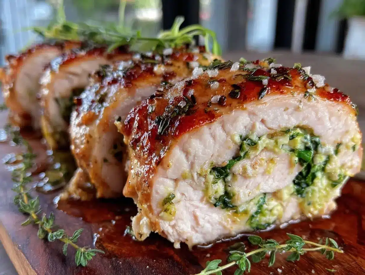 healthy chicken spinach roll ups preparation steps