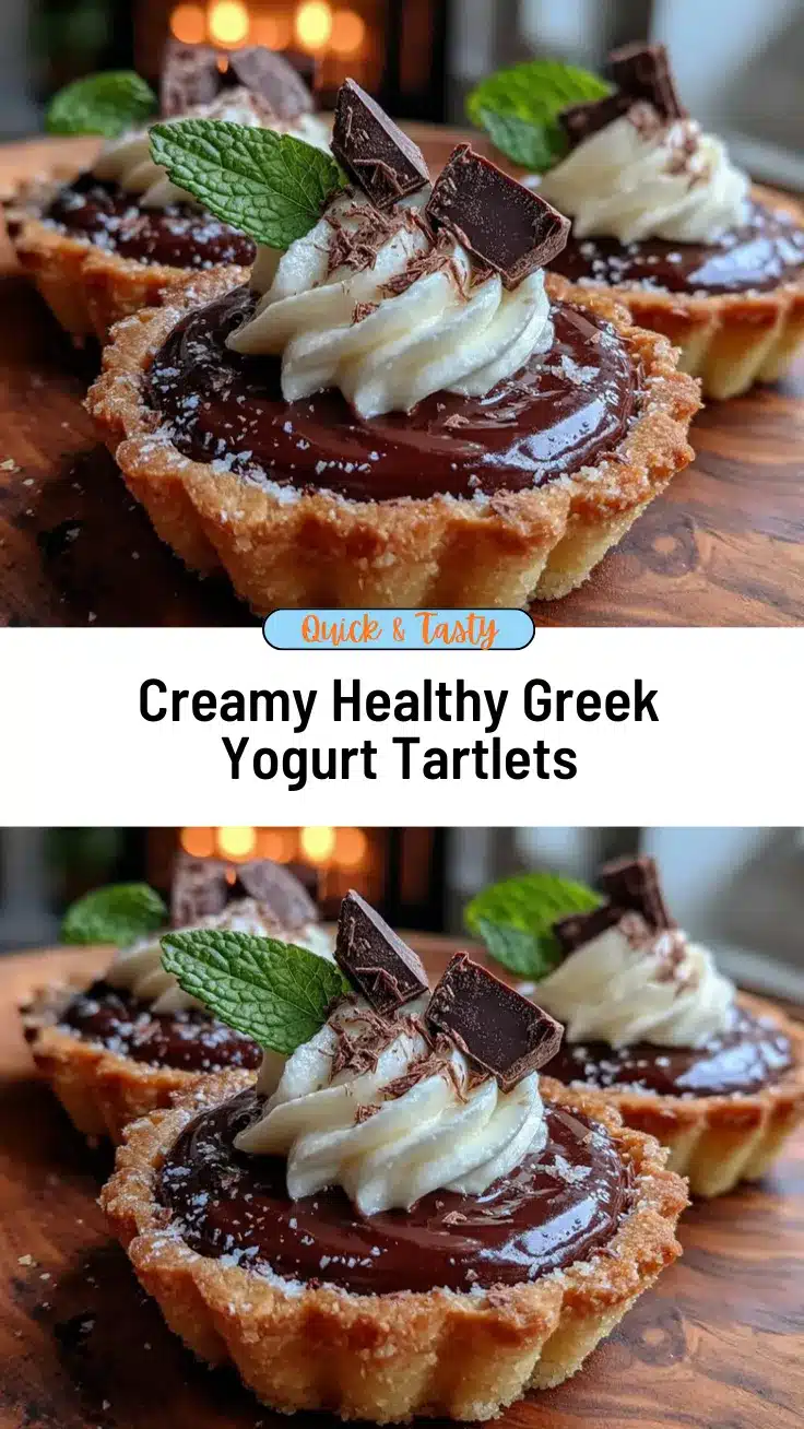 healthy Greek yogurt chocolate tartlets recipe