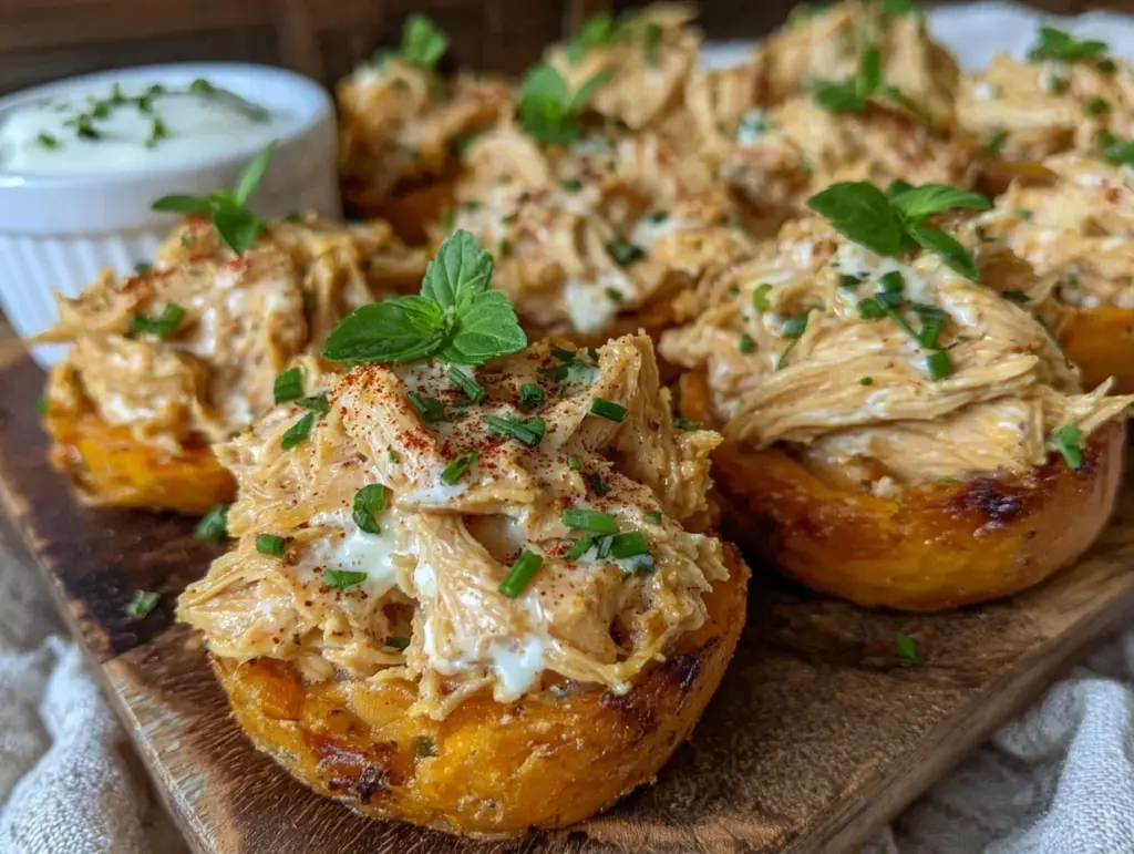 healthy ranch chicken sweet potato bites - featured image