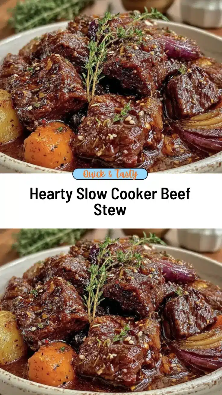 hearty slow cooker beef stew recipe